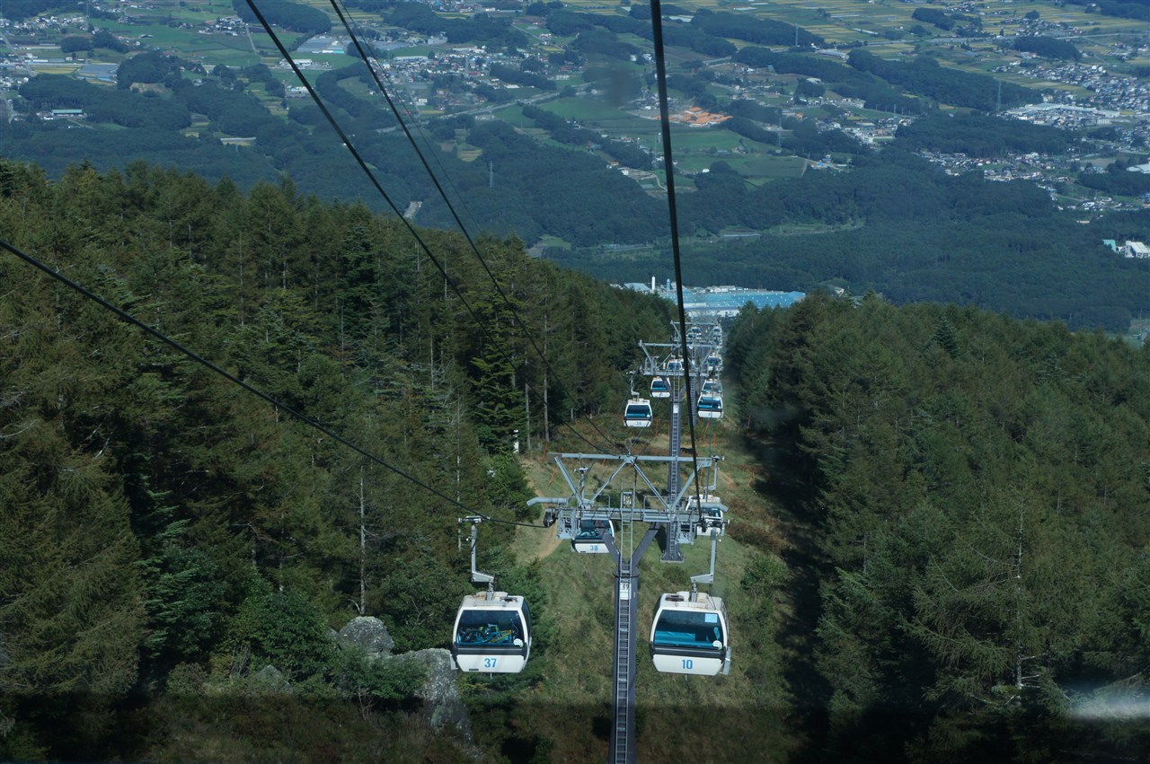 入笠山のゴンドラ